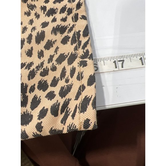 Billabong According Animal Print Mini Skirt Womens 30 Tan Black Cotton NEW - Picture 8 of 10